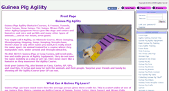 Desktop Screenshot of guineapigagility.com